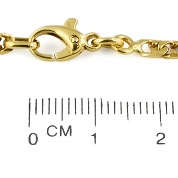 18ct gold Diamond curb Chain
